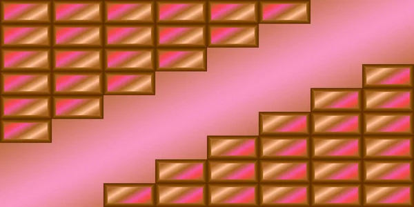 Vectorachtergrond Met Chocoladereep — Stockvector