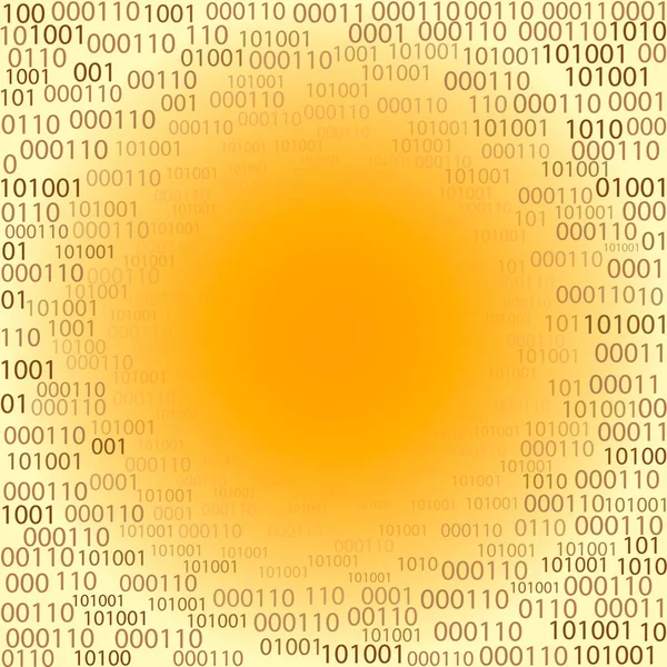 Codice Binario Sparso Radialmente — Vettoriale Stock