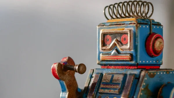 teneke robot oyuncak koleksiyonu