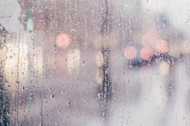 Saint-Petersburg, Rusya Federasyonu-Kasım 2015 yaklaşık: bir görünüm penceresinin yağmurlu bir gün.