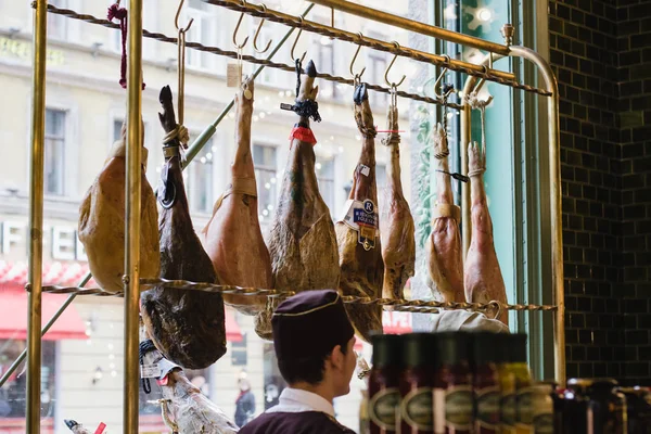 Saint Petersburg Russland November 2015 Jamon Food Hall Mit Hochwertigen — Stockfoto