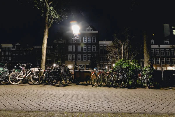 Amsterdam Circa June 2017 Night View Streets Center Amsterdam Netherlands — Stock Photo, Image