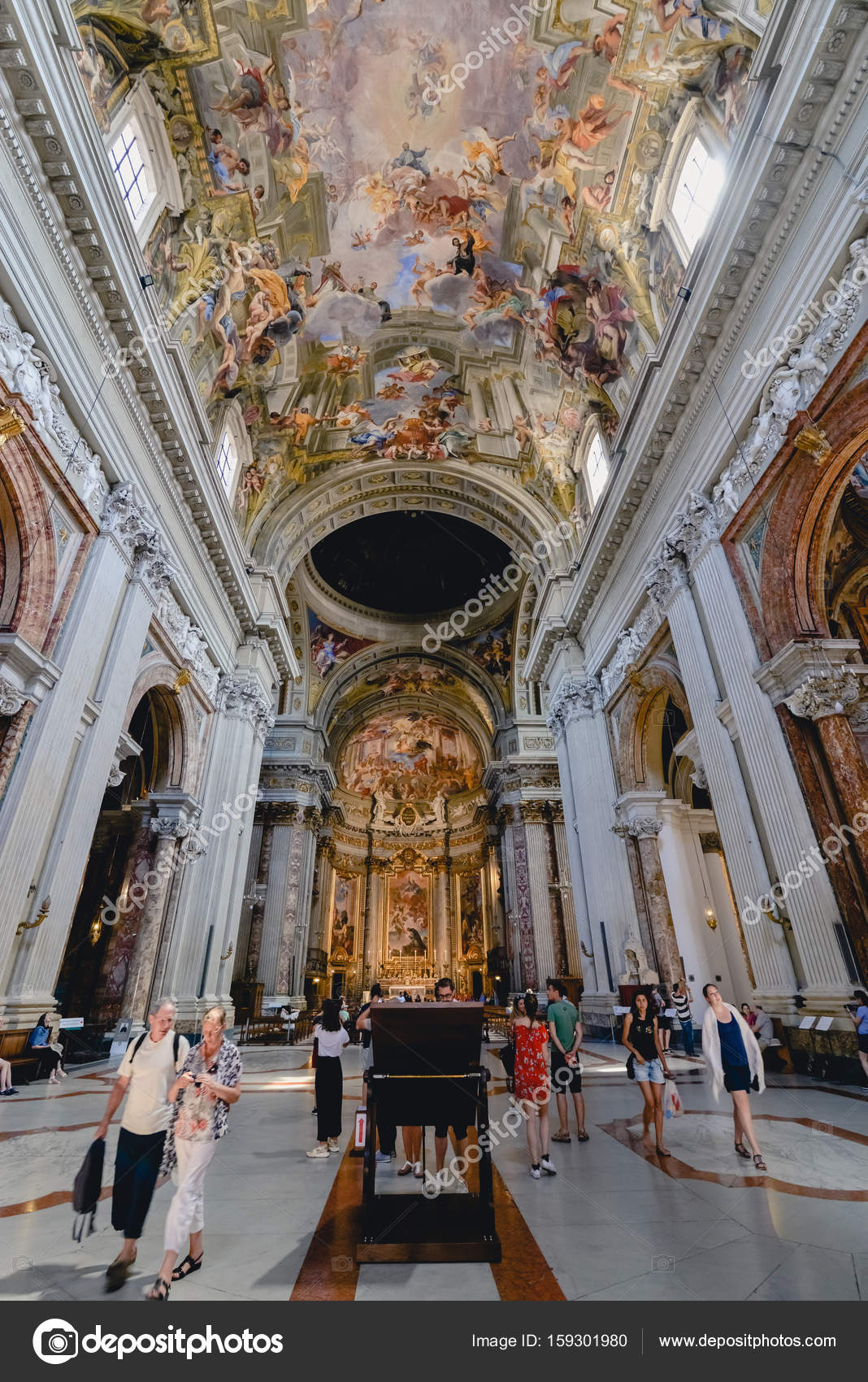 Rome Italy Circa June 2017 Beautiful Antique Paintings On The