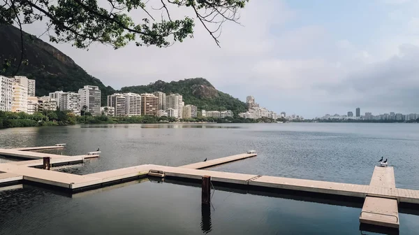 Rio Janeiro Brazylia Około Września 2019 Lagoa Lub Lagoon Park — Zdjęcie stockowe