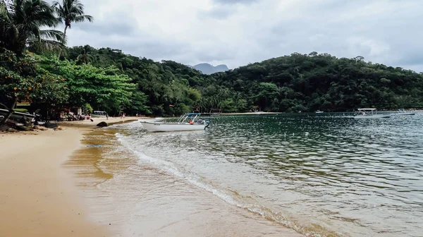 Ilha Grande Brazilië Circa September 2019 Strand Omgeven Door Tropische — Stockfoto