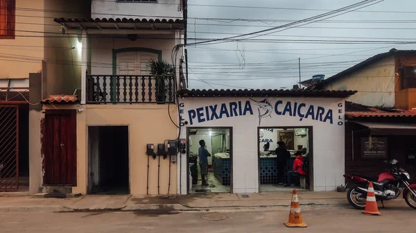 Paraty Brazil Circa September 2019 Facade Fish Shop Historical Center — стокове фото