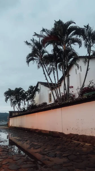 Paraty Brasilien September 2019 Kleine Straßen Mit Gebäuden Mit Weißen — Stockfoto