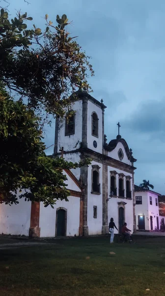 Paraty Brazil Circa September 2019 Стара Католицька Церква Білими Стінами — стокове фото