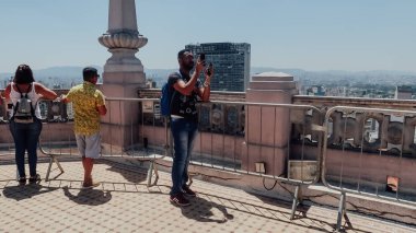 SAO PAULO, BRAZIL - CIRCA SEPTEMBER 2019: rooftop of Martinelli Building in downtown of Sao Paulo on a sunny day.