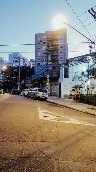 Sao Paulo Brazil Circa September 2019 Hilly Landscape Sloping Streets — Stockfoto