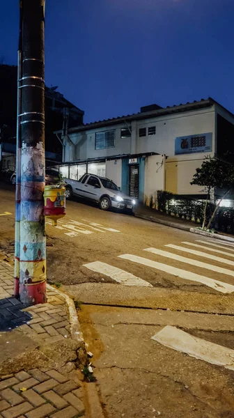 Sao Paulo Brazilië Circa September 2019 Heuvelachtig Landschap Glooiende Straten — Stockfoto