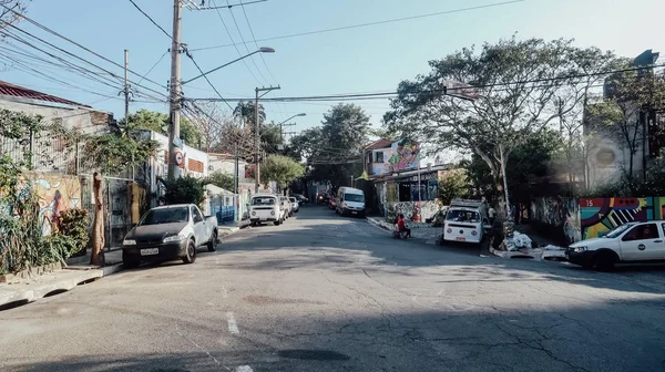 Sao Paulo Brazil Circa September 2019 Hilly Landscape Sloping Streets — ストック写真