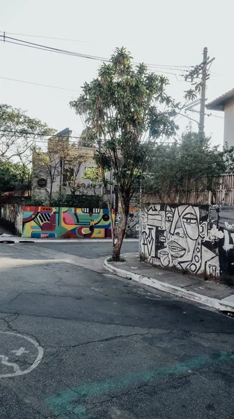 Sao Paulo Brazil Circa September 2019 Hilly Landscape Sloping Streets — ストック写真