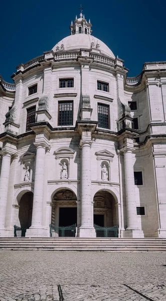 Lisbon Portugalsko Března 2020 Bílé Stěny Fasády Národního Panteonského Kostela — Stock fotografie