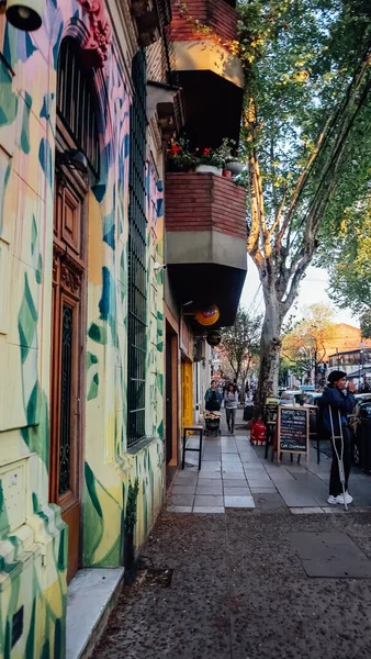 Buenos Aires Argentina Circa Październik 2019 Ludzie Ulicach Tętniącej Życiem — Zdjęcie stockowe