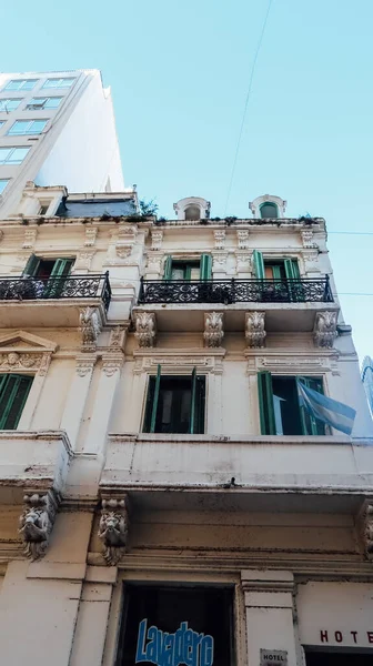 Buenos Aires Argentina Circa October 2019 Forged Fence Balcony Street — Stock Photo, Image