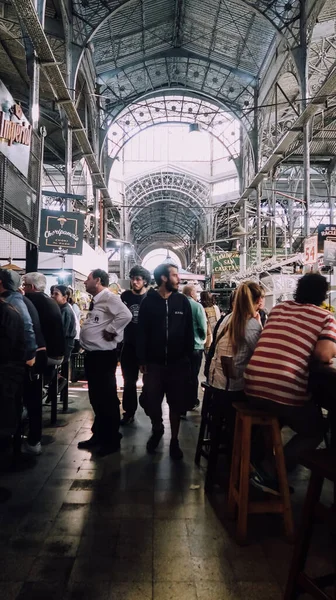 Buenos Aires Argentina Circa Ottobre 2019 Persone Merci Mercato Feria — Foto Stock