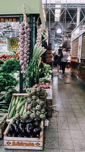 Буэнос Айрес Аргентина Circa October 2019 Люди Товары Рынке Feria — стоковое фото