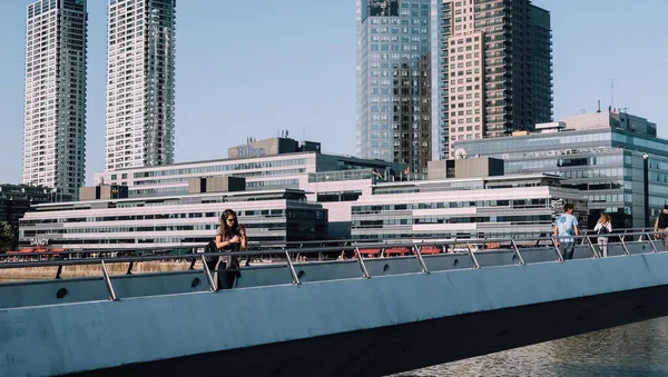 Buenos Aires Argentina Circa October 2019 Híres Híd Puente Mujer — Stock Fotó