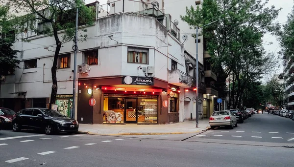 Buenos Aires Argentina Circa Octubre 2019 Calle Edificios Barrio Residencial —  Fotos de Stock