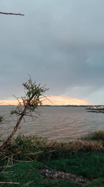 Colonia Del Sacramento Uruguay Octubre 2019 Puesta Sol Mar Ciudad —  Fotos de Stock