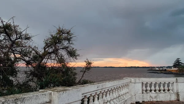 Colonia Del Sacramento Uruguay Oktober 2019 Sonnenuntergang Meer Der Ältesten — Stockfoto