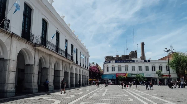 Cordoba Argentina Circa Październik 2019 Budynek Kolonialny Plaza San Martin — Zdjęcie stockowe