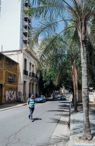 Cordoba Argentinien Circa Oktober 2019 Straße Mit Palmen Zentrum Von — Stockfoto