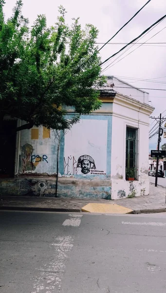 Salta Argentina Circa Noviembre 2019 Dibujos Sobre Fachadas Edificios Centro —  Fotos de Stock