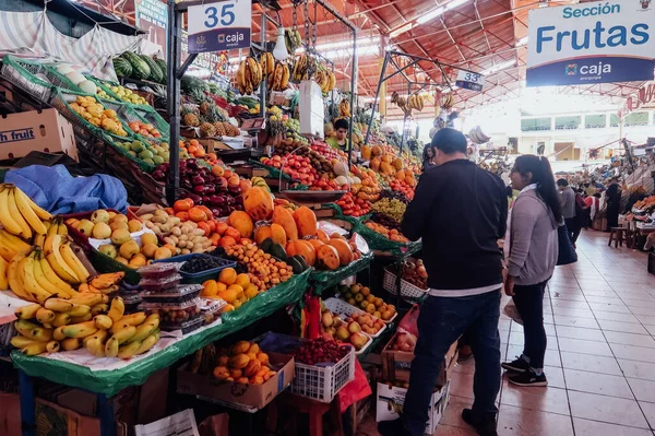 Arequipa Perú Circa Noviembre 2019 Frutas Verduras Frescas Mercado Local —  Fotos de Stock