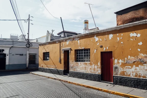 Arequipa Peru Circa November 2019 Small Narrow Street Old Building — Stock Photo, Image