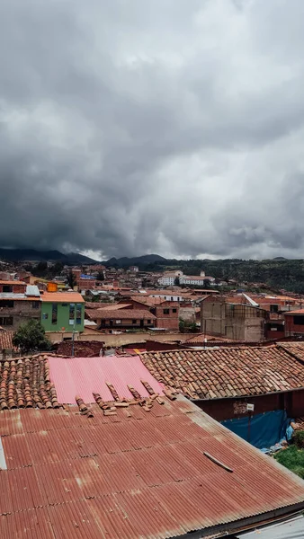 Cusco Peru Circa Novembro 2019 Vista Aérea Antiga Cidade Cusco — Fotografia de Stock