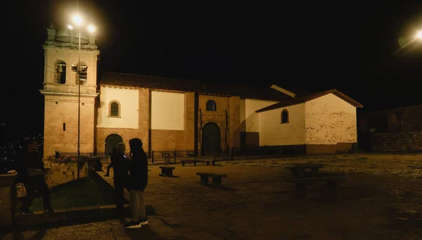 Куско Перу Кирка Ночью 2019 Года Древнем Старом Городе Куско — стоковое фото