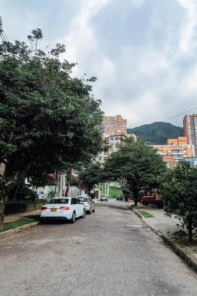 Bogota Colômbia Circa Novembro 2019 Rua Prédio Bairro Chapinero Centro — Fotografia de Stock