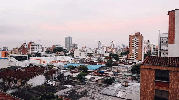 Bucaramanga Colombia Circa December 2019 Légi Kilátás Város Bucaramanga Hajnalban — Stock Fotó