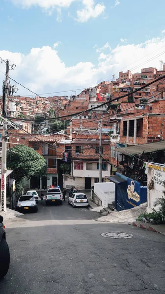 Medellin Colombia Circa January 2020 View Colorful Famous Favela Comuna — стокове фото