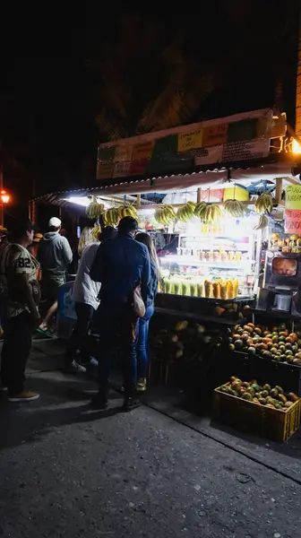 Salento Colombia Circa January 2020 Människor Går Livsmedelsmarknaden Med Färska — Stockfoto