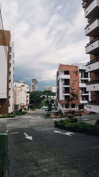 Arménia Colômbia Circa Janeiro 2020 Bairro Rico Com Edifícios Modernos — Fotografia de Stock