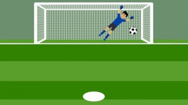 Futbolda kaleci ile birkaç penaltı atış