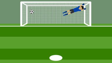 Penaltı kaleci ile futbol vurdu.