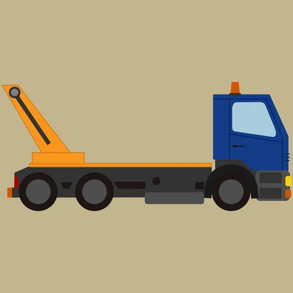 Camião de reboque, para veículos avariados —  Vetores de Stock