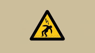 bir adam elektrik - animasyon