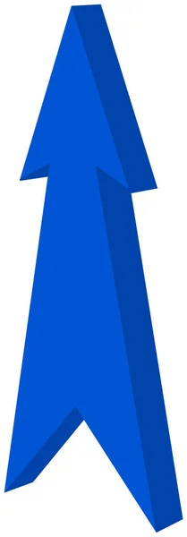 Flèche Bleue Pointue Illustration — Image vectorielle