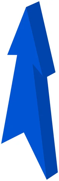 Freccia Blu Puntata Illustrazione — Vettoriale Stock