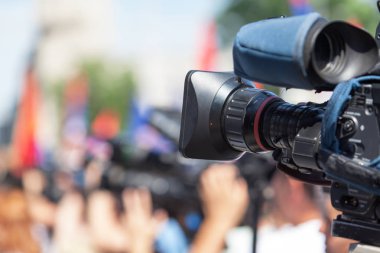 bir olay bir video kamera çekimi