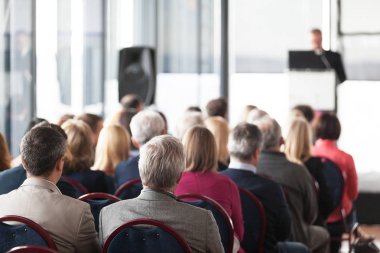 İş veya profesyonel konferans. Sunu.