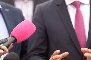 Halkla ilişkiler - halkla ilişkiler medya röportaj. Basın toplantısı.