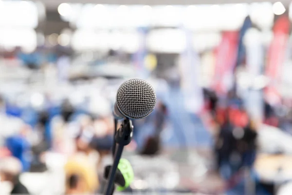 Microphone. Public relations - PR. — Stock Photo, Image