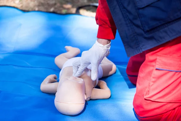 Cpr Cardiopulmonary Resuscitation First Aid Class Training — Stock Photo, Image