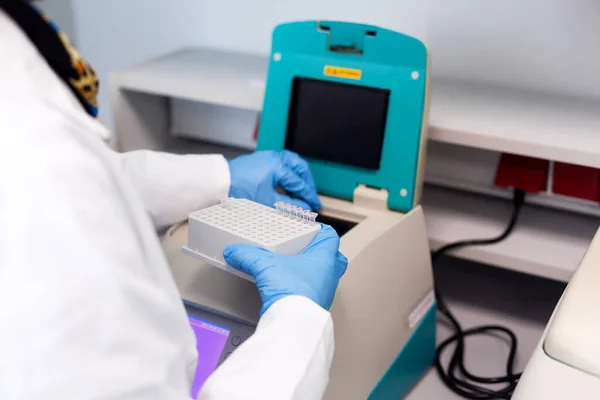 Corona Virüsü Covid Hastalığı Için Laboratuvar Testi — Stok fotoğraf